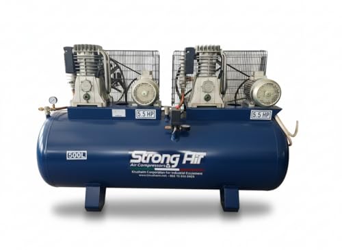STRONG AIR 500 LITER AIR COMPRESSOR, 3 PHASE, 220-380V/60Hz, 2x5.5HP, VG6+2HEAD (MADE IN ITALY)
