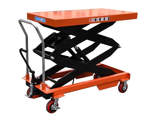 [PIONEER RISERS/CTY1T-1.7M] Pioneer Risers Hydrolic Hand Lifter Working Table Type Pallet Truck # CTY1T-1.7M عربة نقل طبالي هيدروليكية يدوية مع طاولة رفع. 