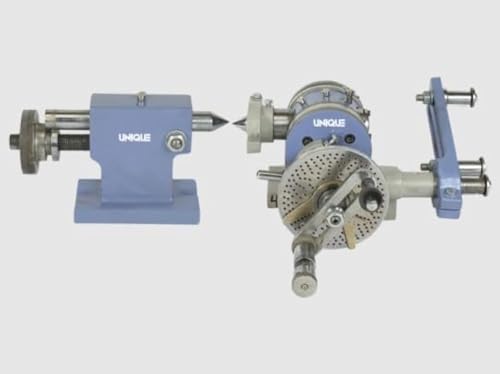 [UNIQ/EBS-6.5] UNIQUE DIVIDING HEAD COMPLETE WITH CENTER AND GEAR SET - 6.5 inches