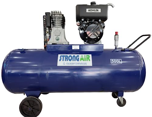 [AR/500LD440] Kohler Strong Air 500 Liter Compressor With Kohler 15LD440 Diesel Engine - (Made In Italy)